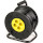 Подовжувач на котушці POWERPLANT JY-2002 Black, 4 розетки, 50м (PPRA10M500S4)