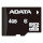 Карта пам'яті ADATA microSDHC 4GB Class 4 (AUSDH4GCL4-R)