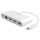 Порт-реплікатор MACALLY USB-C to USB-A HUB with USB-C Charging/Ethernet (UC3HUB3GBC)