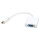 Адаптер VINGA Mini-HDMI - VGA White (HDMICMVGAF-01)