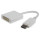 Адаптер CABLEXPERT DisplayPort - DVI 0.1м White (AB-DPM-DVIF-002-W)