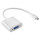 Адаптер CABLEXPERT Mini DisplayPort - VGA White (AB-MDPM-VGAF-02-W)