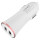 Автомобільний зарядний пристрій LDNIO 2xUSB-A, 3.4A, 17W White w/Lightning cable (DL-C28)