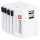 Універсальний дорожній перехідник SKROSS MUV USB White (1.302930)