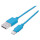 Кабель MANHATTAN iLynk USB Cable with Lightning Connector Blue 0.15м (394437)