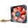 Вентилятор FRIME 80x25 Black/Red HB 3-pin+Molex (FRF80HB3)