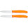 Ніж кухонний для овочів VICTORINOX SwissClassic Plain Orange 80мм 2шт (6.7606.L119B)