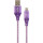 Кабель CABLEXPERT Premium Cotton Braided Micro-USB 2м Purple/White (CC-USB2B-AMMBM-2M-PW)