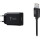 Зарядное устройство T-PHOX Mini 1xUSB-A, 2.4A Black w/Lightning cable (MINI(B)+LIGHTNING)