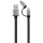 Кабель CABLEXPERT USB2.0 AM/Apple Lightning/Micro-BM Gray 1.2м (CC-USB2-AM8PMB-1M-SG)