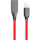 Кабель POWERPLANT USB2.0 AM/Apple Lightning Silicone Red 2м (CA911417)