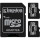 Набір з двох карт пам'яті KINGSTON microSDHC Canvas Select Plus 32GB UHS-I V10 A1 Class 10 + SD-adapter (SDCS2/32GB-2P1A)