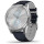 Смарт-часы GARMIN Vivomove Luxe Silver Stainless Steel Case with Navy Embossed Italian Leather Band (010-02241-20)
