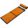 Акупунктурный коврик (аппликатор Кузнецова) с валиком 4FIZJO 128x48cm Black/Orange (4FJ0049)