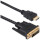 Кабель VINGA HDMI - DVI HDMI - DVI 1.8м Black (VCPHDMIDVI1.8)