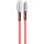 Кабель COLORWAY Zinc Alloy Nylon Braided USB to Type-C 2.4A 1м Red (CW-CBUC012-RD)