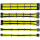 Комплект кабелів для блоку живлення QUBE ATX 24-pin/EPS 8-pin/PCIe 6+2-pin Black/Yellow (QBWSET24P2X8P2X8PBY)
