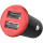 Автомобильное зарядное устройство COLORWAY 2xUSB-A, 3.4A, 17W Red/Black (CW-CHA026-BK)