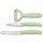 Набір кухонних ножів VICTORINOX SwissClassic Paring Knife Set with Tomato&Kiwi Peeler Light Green 3пр (6.7116.33L42)