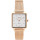 Часы ATLANTIC Elegance Square Rose Gold PVD White (29041.44.11MB)