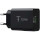 Зарядний пристрій T-PHOX Tempo 1xUSB-A, QC3.0, 18W Black (TEMPO 18W USB B)