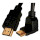 Кабель MERLION HDMI v1.4 1м Black (YT-HDMI(M) (M)HS-1.0M/90°)