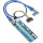 Райзер ATCOM PCI-E x1 to 16x, 60cm USB 3.0 Cable, 6-pin Power (REV 007)