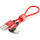 Кабель VEGGIEG USB to Type-C 0.2м Red (YT-UT-20R)