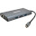 Порт-репликатор VEGGIEG USB-C to USB3.0x3/HDMI/VGA/SD/TF/RJ45/PD Silver (TC10-U)