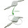 Кабель mini-jack 3.5mm 0.8м White (B00653)