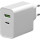 Зарядное устройство PLATINET 1xUSB-C, 1xUSB-A, PD3.0, 45W White (PLCUPD45W)