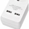 Мережевий фільтр EMOS P1523RU White, 5 розеток, 2xUSB, 3м