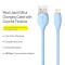 Кабель BASEUS Jelly Liquid Silica Gel Fast Charging Data Cable USB to iPhone 2.4A 1.2м Blue (CAGD000003)
