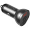 Автомобільний зарядний пристрій BASEUS Digital Display Dual USB 4.8A Car Charger 24W Black w/3-in-1 cable (TZCCBX-0G)