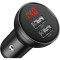 Автомобільний зарядний пристрій BASEUS Digital Display Dual USB 4.8A Car Charger 24W Black w/3-in-1 cable (TZCCBX-0G)
