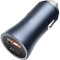 Автомобильное зарядное устройство BASEUS Golden Contactor Pro Dual Quick Charger U+C 40W Dark Gray (CCJD-0G)