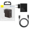 Зарядний пристрій BASEUS GaN2 Fast Charger 1C 100W EU set Black w/Type-C to Type-C cable (TZCCGAN-L01)