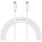 Кабель BASEUS Superior Series Fast Charging Data Cable Type-C to Type-C 100W 1м White (CATYS-B02)