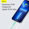 Кабель BASEUS Jelly Liquid Silica Gel Fast Charging Data Cable Type-C to iPhone 20W 1.2м Blue (CAGD020003)