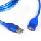 Кабель-подовжувач VOLTRONIC USB 2.0 AM/AF 0.5м Blue (YT-AM/AF-0.5TBL)