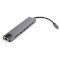 Порт-реплікатор VINGA Type-C to HDMI + 2 x USB-A + LAN + SD + 2 x Type-C (VCPATC2U3CRLNHIPDGR)