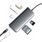 Порт-репликатор PROLOGIX USB3.1 Type-C to HDMI+2xUSB3.0+USB-C PD+LAN+TF+SD (PR-WUC-105B)