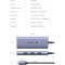 Порт-репликатор UGREEN CM500 4-in-1 USB-C to 3xUSB 3.0 + HDMI Space Gray (50629)