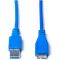 Кабель PROLOGIX USB 3.0 AM/MicroBM 0.5м Blue