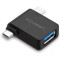 Адаптер OTG UGREEN 30453 Type-C to USB-A Black