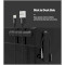 Органайзер для кабелів UGREEN LP114 4-Clips Cable Organizer 2-pack Black (30762)