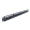 Патч-панель HYPERNET 1U 19" 24-port UTP Cat.6 (PP-KUTP6-24-NM-CM)