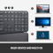Клавіатура бездротова LOGITECH K860 Ergo Bluetooth RU Graphite (920-010110)