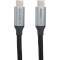 Кабель CABLETIME USB3.1 Type-C 10Gbps, 100W, 4K/60Hz 1м (CA913312)