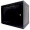Настінна шафа 19" HYPERNET WMNC66-9U-Flat-AC-Black (9U, 600x600мм, RAL9004)